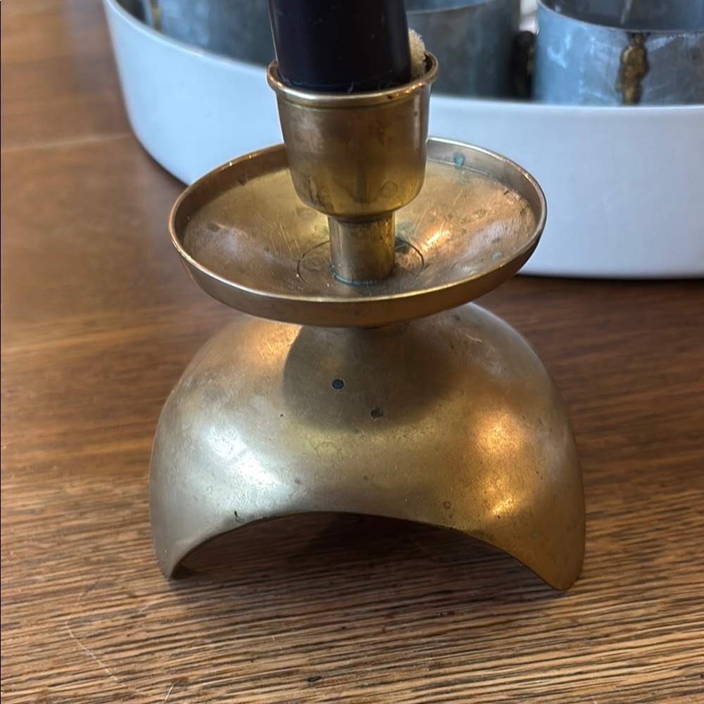 Elegant Gold Candle Holder